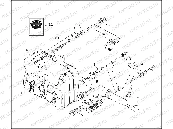 SADDLEBAGS - FXRS-CON