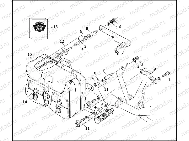 SADDLEBAGS - FXRS-CON