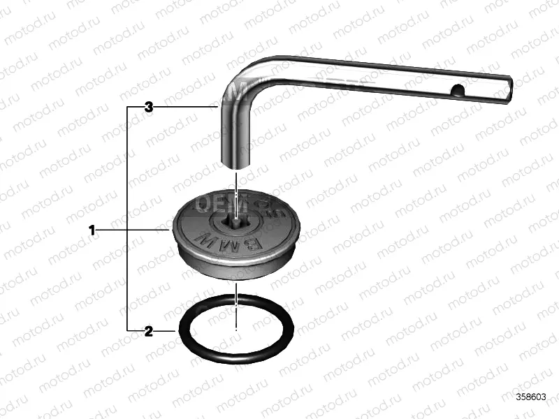 SAFETY SCREW FOR OIL FILLER NECK