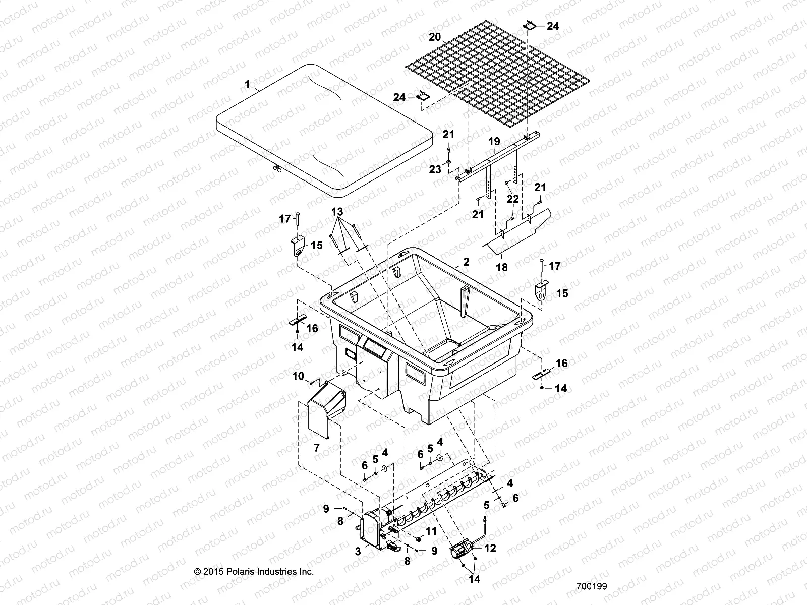 SAND/SALT SPREADER | SAND/SALT SPREADER, HOPPER