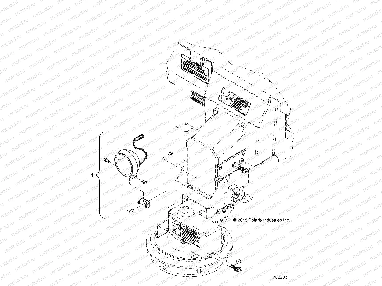 SAND/SALT SPREADER | SAND/SALT SPREADER, REAR LIGHT