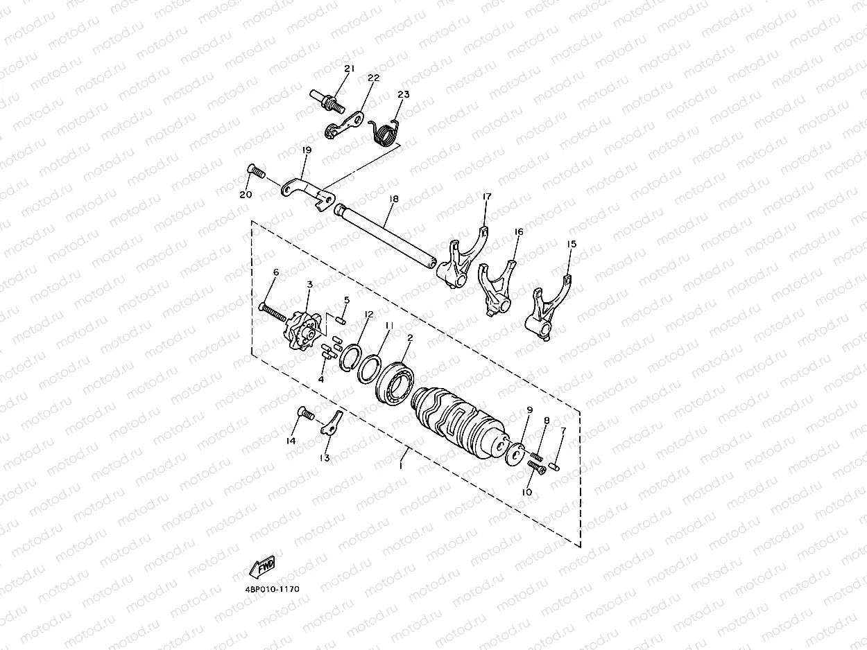 SCHALTNOCKE & SCHALTGABEL