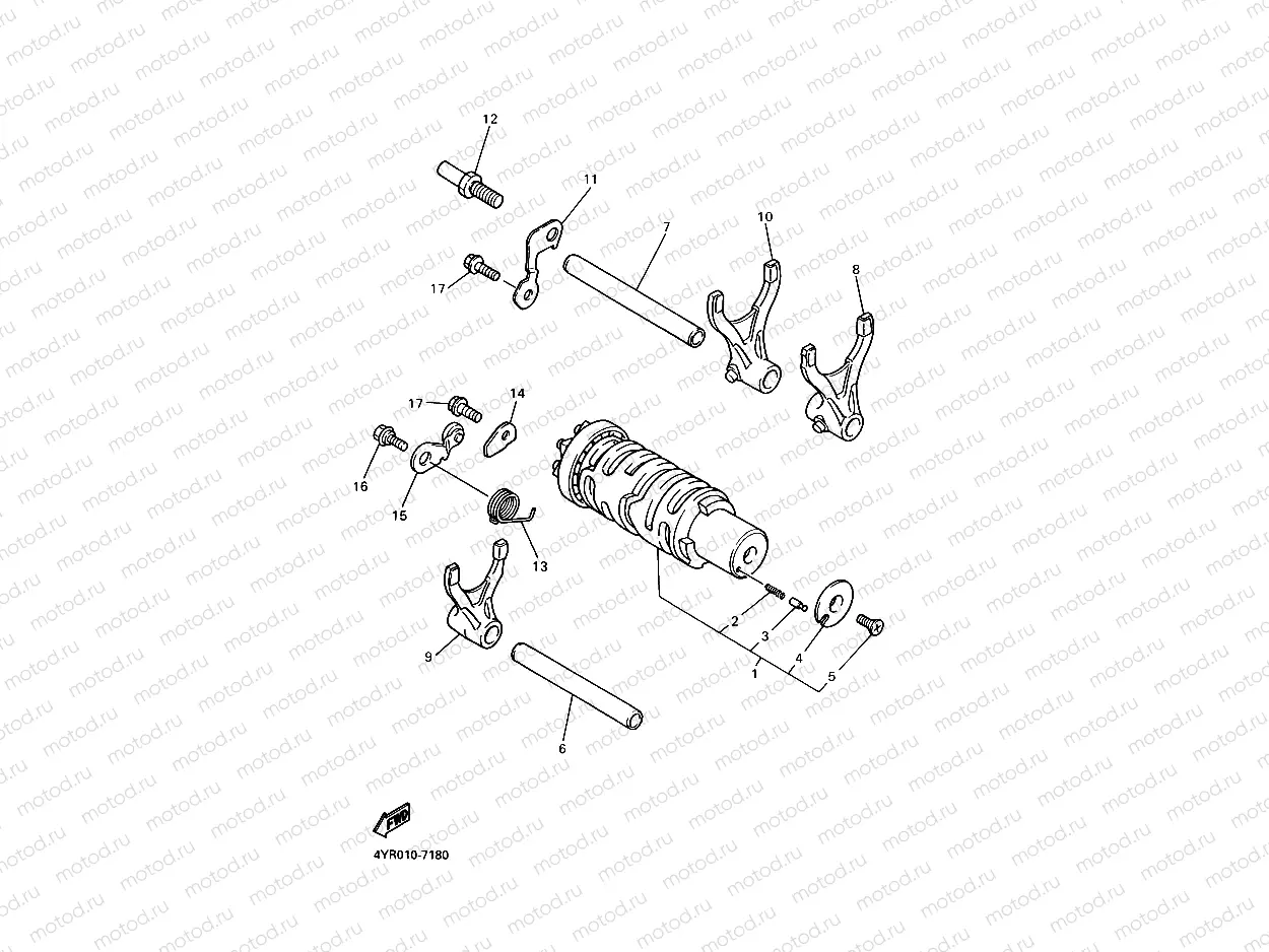 SCHALTNOCKE & SCHALTGABEL