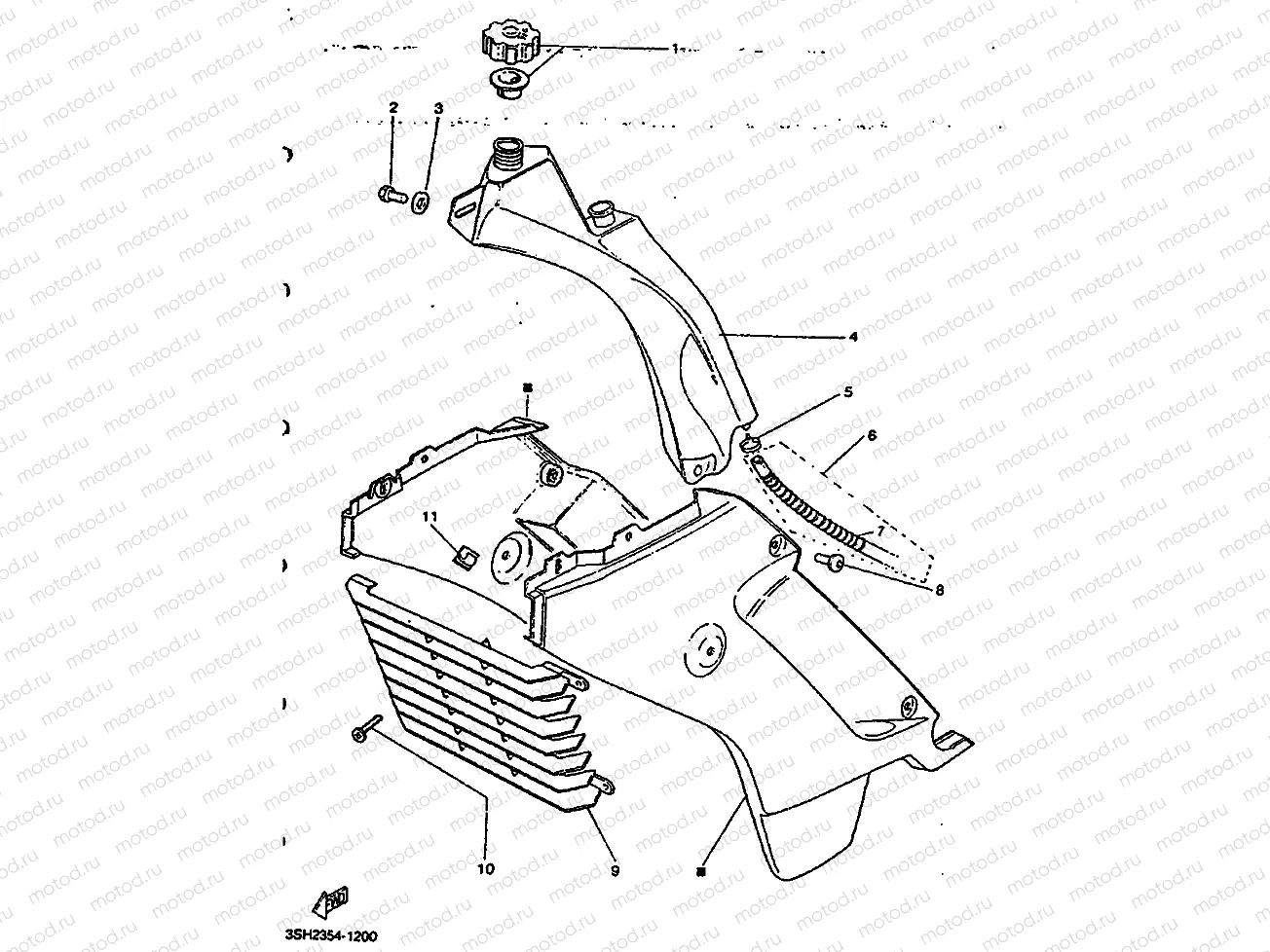 SCOOP AIR / OIL TANK