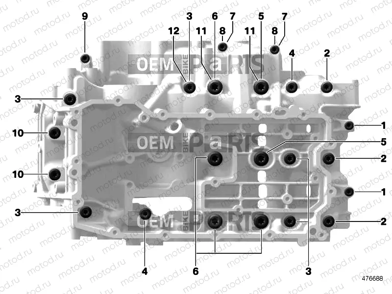 SCREW CONNECTION, ENGINE HOUSING