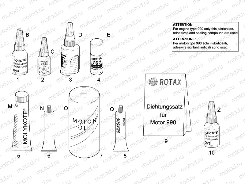 Sealing and lubricating agents