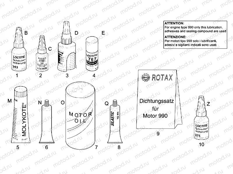 Sealing and lubricating agents