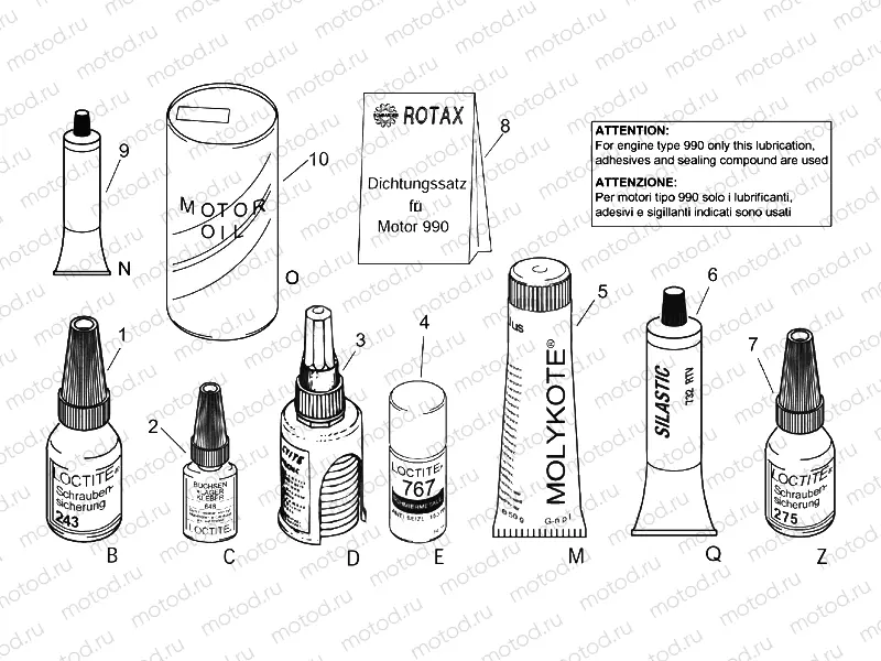 Sealing and lubricating agents