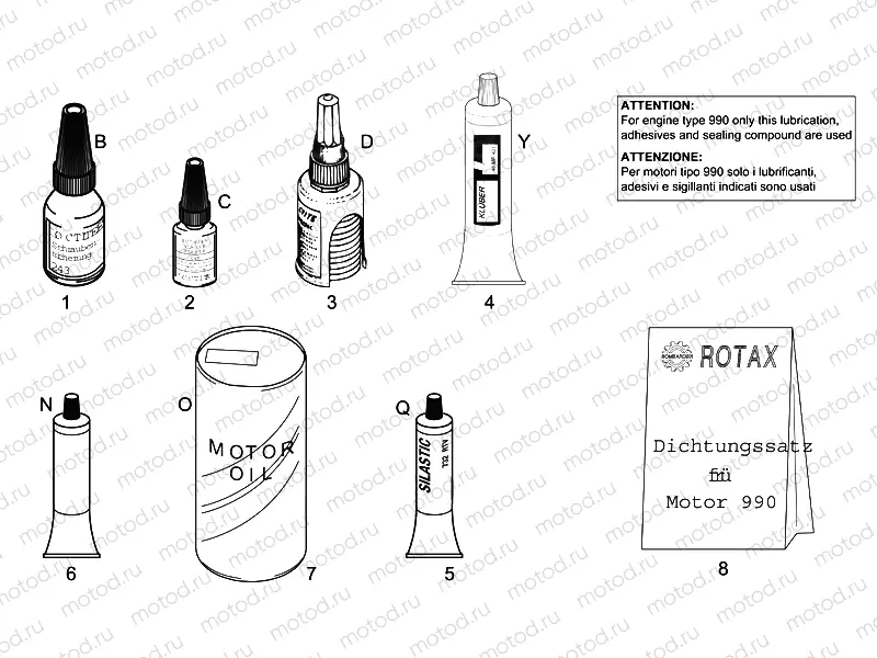 Sealing and lubricating agents