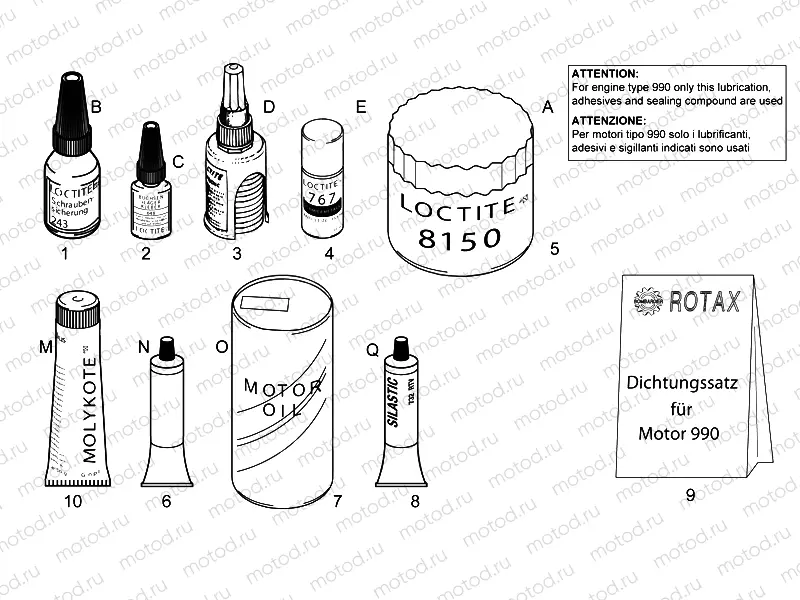 Sealing and lubricating agents
