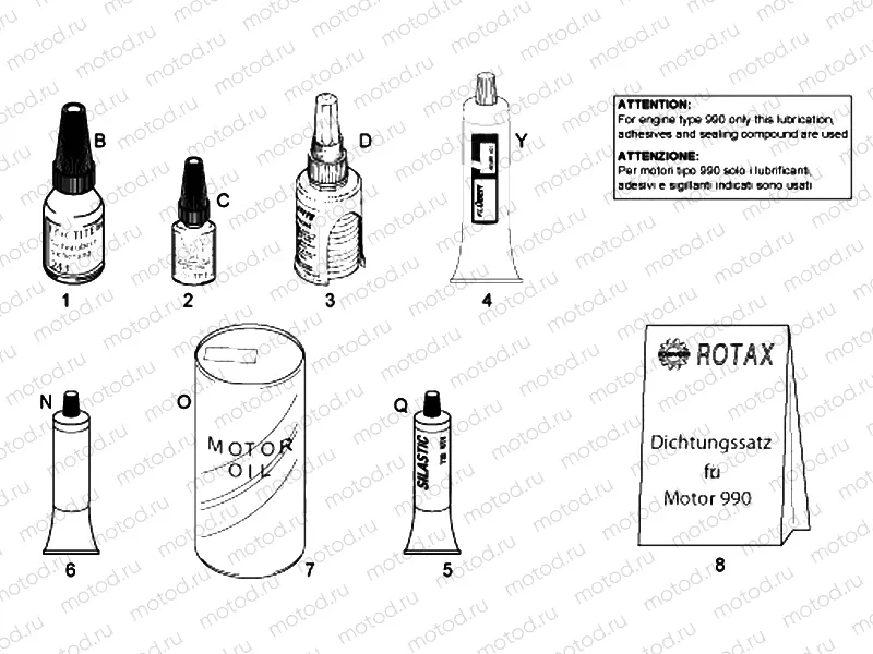Sealing and lubricating agents