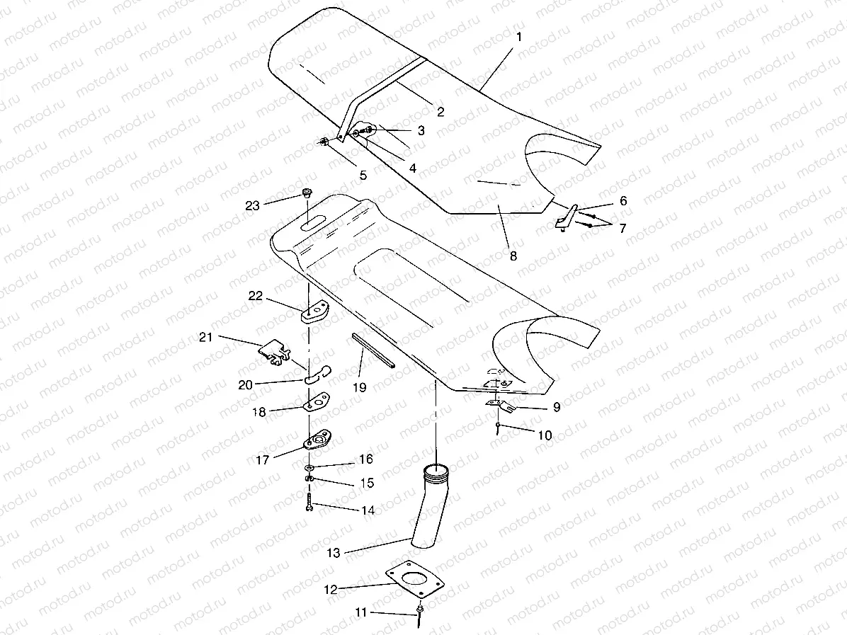 SEAT ASSEMBLY SL 650 B954058 (4930483048A011) | SEAT ASSEMBLY SL 650 B954058 (4930483048A011)