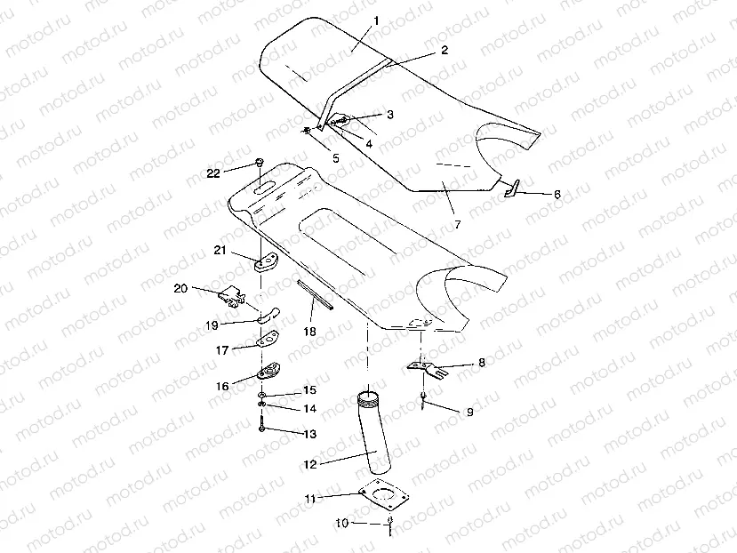 SEAT ASSEMBLY SL 750 B944070 (4927012701007A) | SEAT ASSEMBLY SL 750 B944070 (4927012701007A)