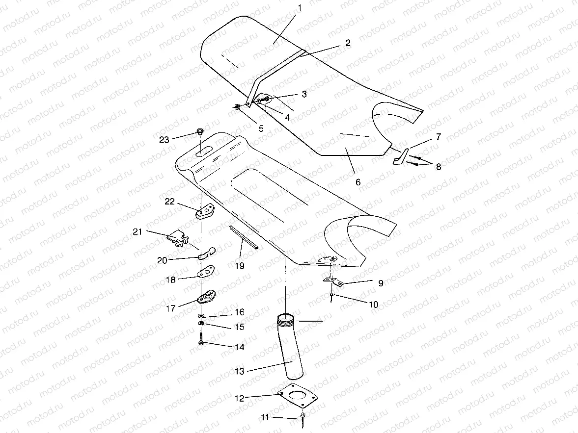 SEAT ASSEMBLY SLX 780 B954287 (4933953395A011) | SEAT ASSEMBLY SLX 780 B954287 (4933953395A011)