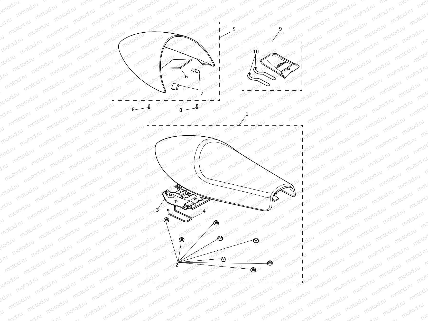 Seat Assembly & Toolkit