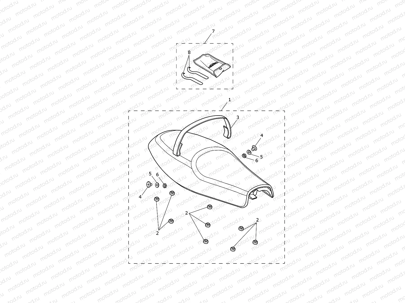 Seat Assembly & Toolkit 804035