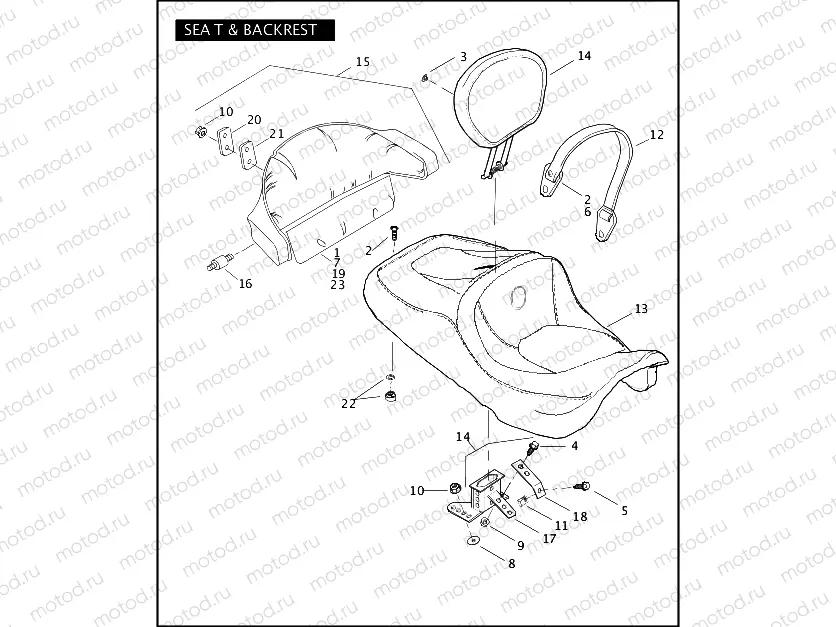 SEAT & BACKREST