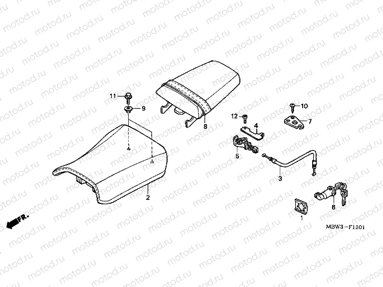 SEAT F-15-1 (CBR600F42-3 / FS / FR)