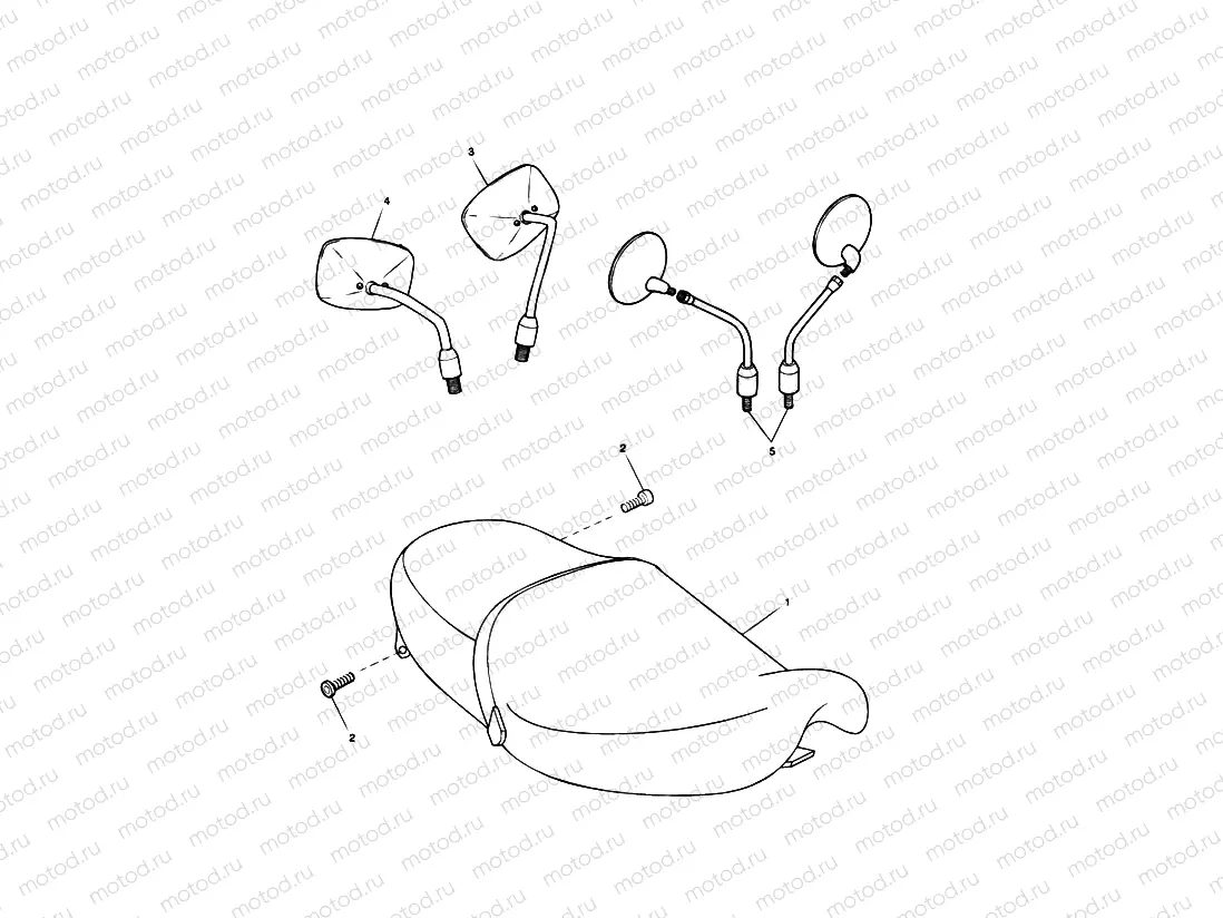 Seat & Mirrors