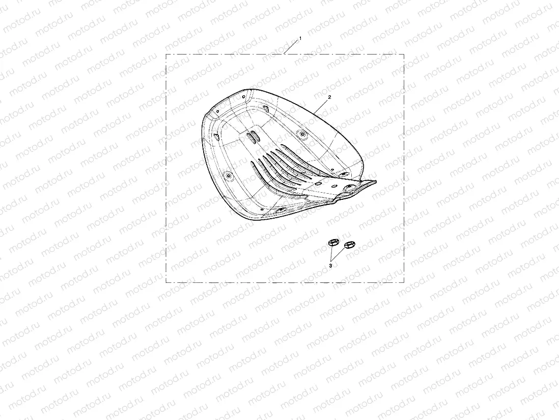 Seat Pan, Rider, Black