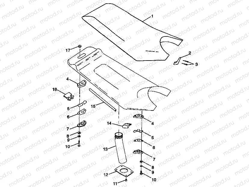 SEAT SL 700 B974071 | SEAT SL 700 B974071, Intl. SL 700 I974071, SL 700 Deluxe B974072 and Intl. (4940874087A013)