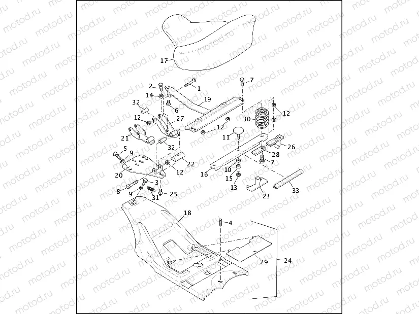 SEAT - SPRING CUSHION
