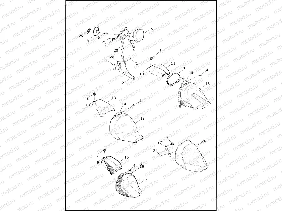 SEATS - FLS, FLSTC, FLSTF, FLSTFB & FLSTN
