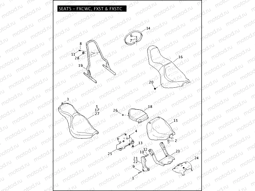SEATS - FXCWC, FXST & FXSTC