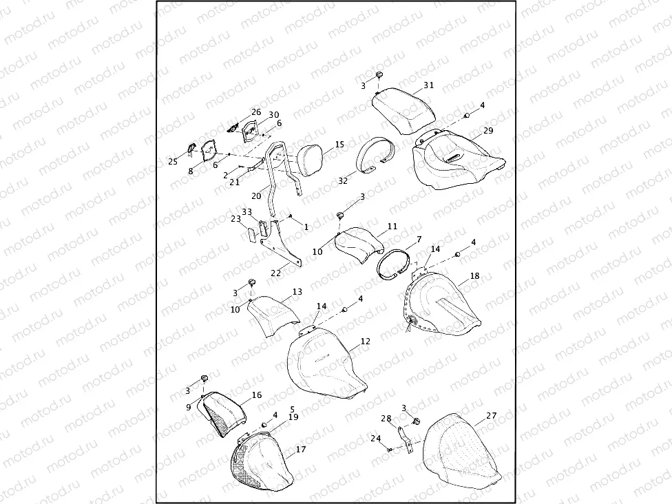 SEATS - FXSB, FLS, FLSTC, FLSTF, FLSTFB & FLSTN (1 OF 2)