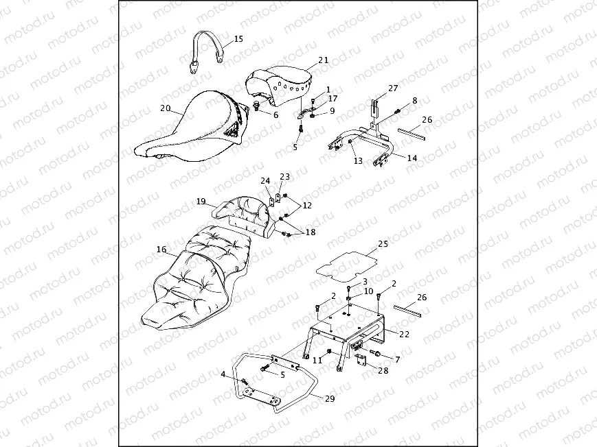 SEATS & LUGGAGE RACK