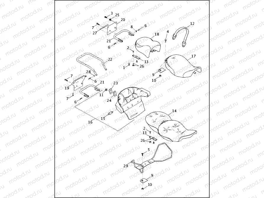 SEATS & REAR FRAME RAILS