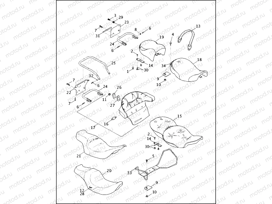 SEATS & REAR FRAME RAILS