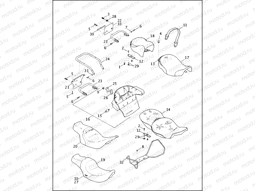 SEATS & REAR FRAME RAILS