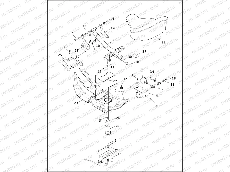 SEATS & REAR FRAME RAILS