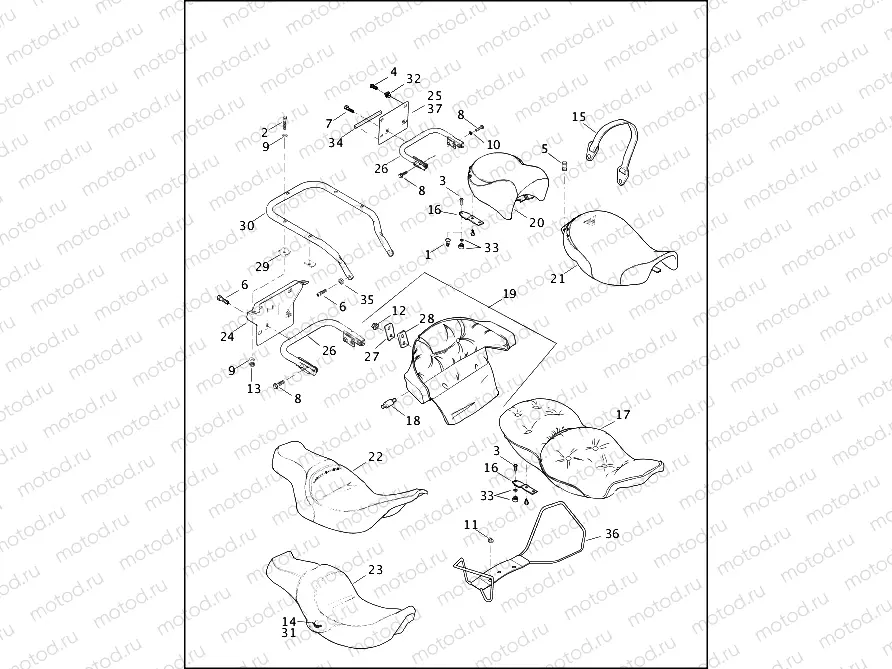 SEATS & REAR FRAME RAILS