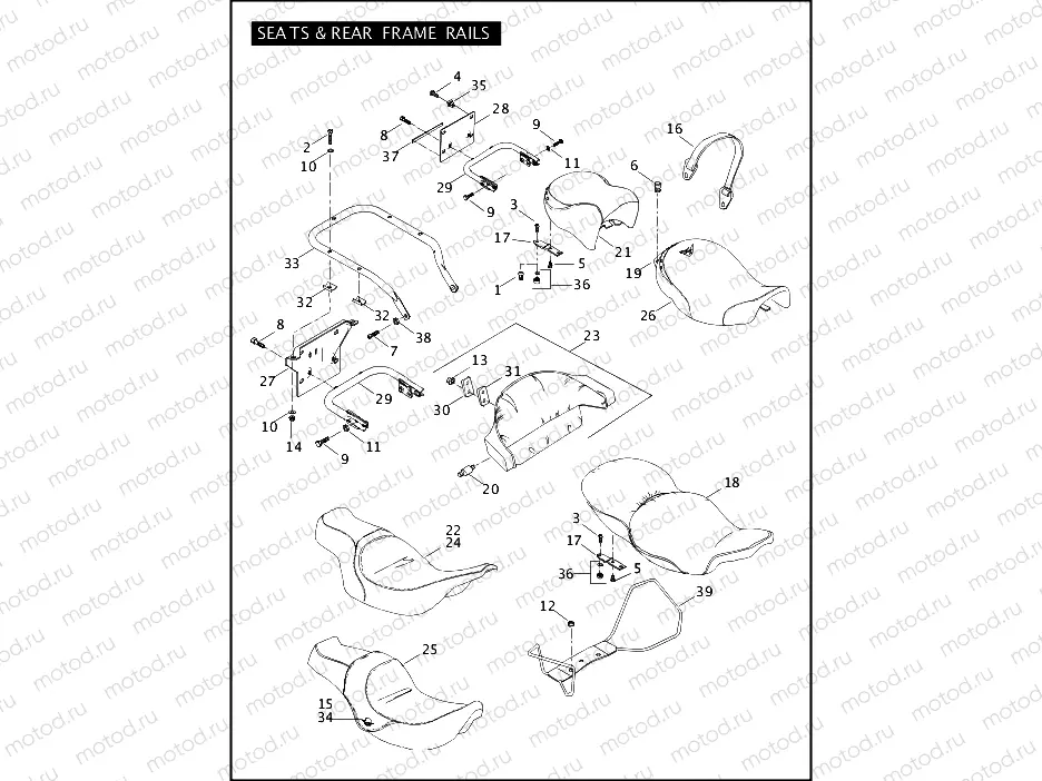 SEATS & REAR FRAME RAILS