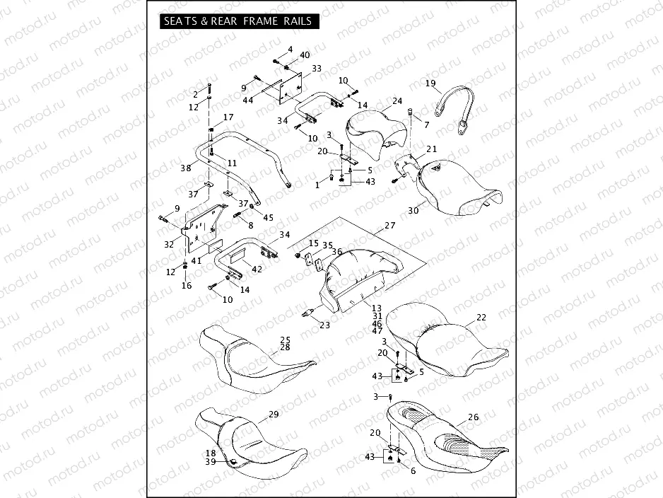 SEATS & REAR FRAME RAILS