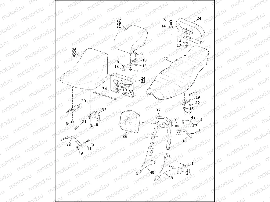 SEATS & SISSY BAR (1 OF 2)