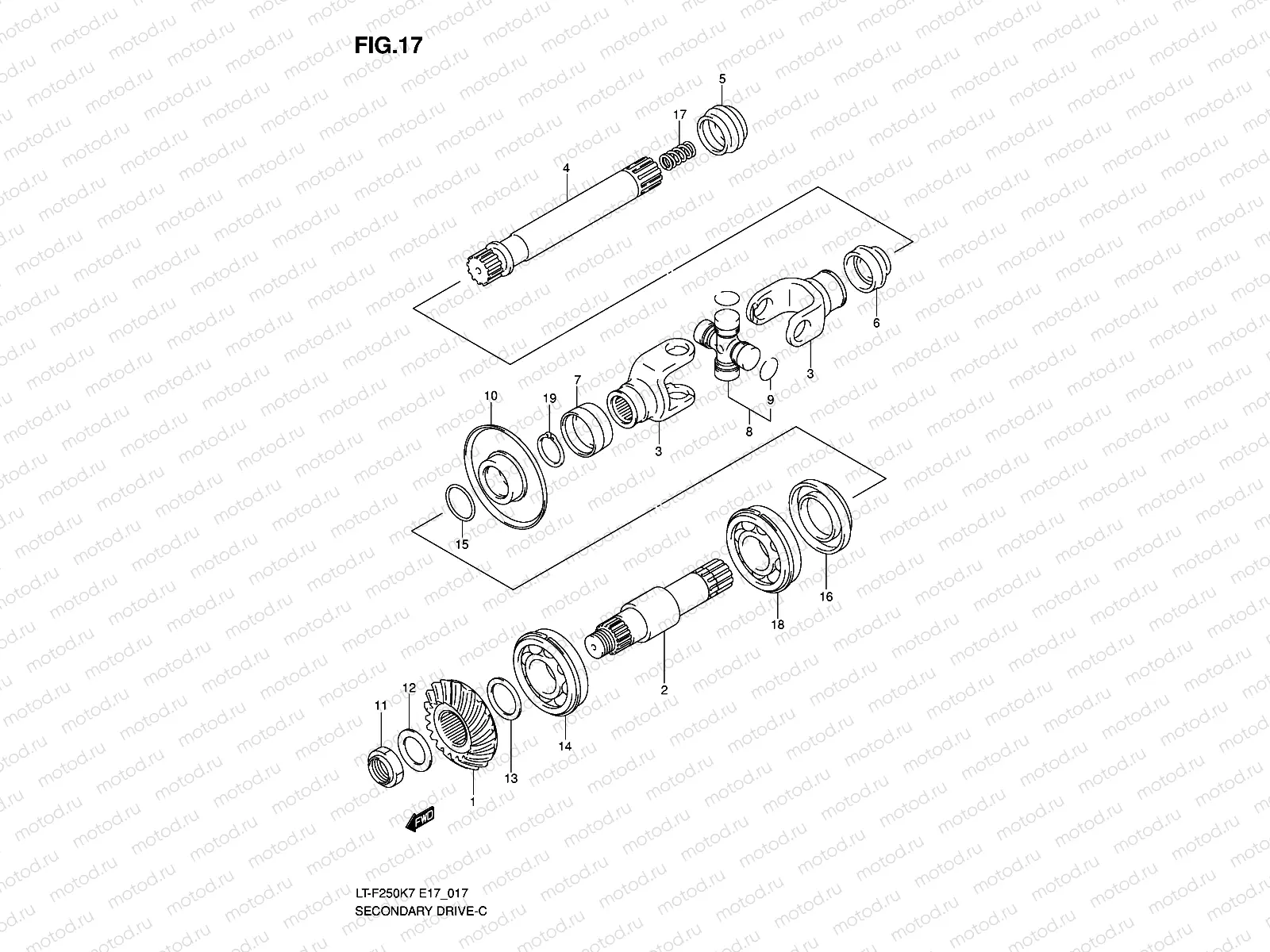SECONDARY DRIVE (E17,E24)