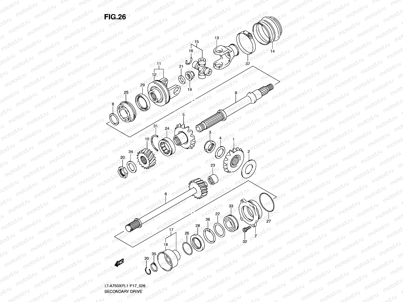 SECONDARY DRIVE (LT-A750XPK9 P17)