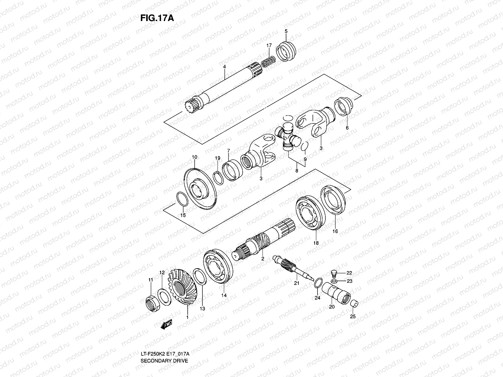 SECONDARY DRIVE (LT-F250K6 E4)