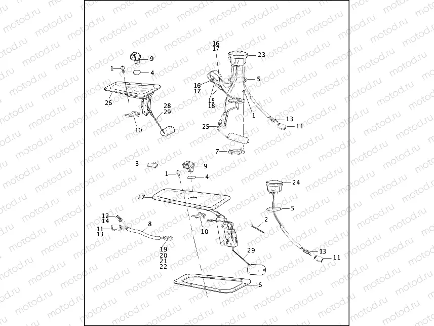 SENDING UNITS - CARBURETED MODELS