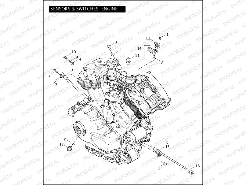 SENSORS & SWITCHES, ENGINE