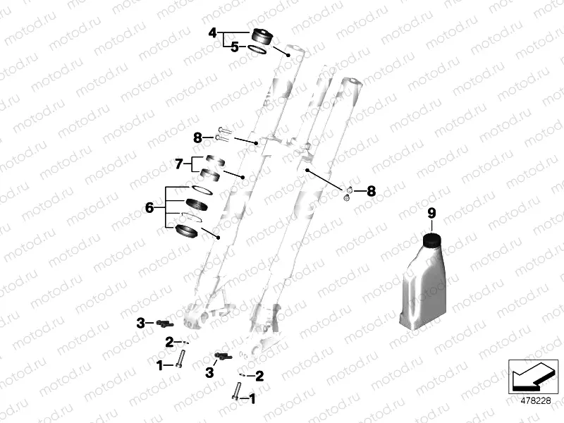 SERVICE OF TELESCOPIC FORKS 2