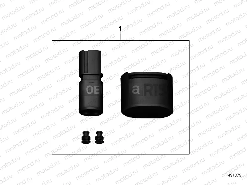 SET OF END CAPS, WIRING HARNESS