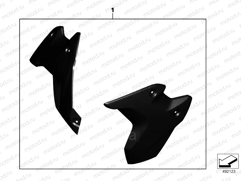 SET RADIATOR COWLS 