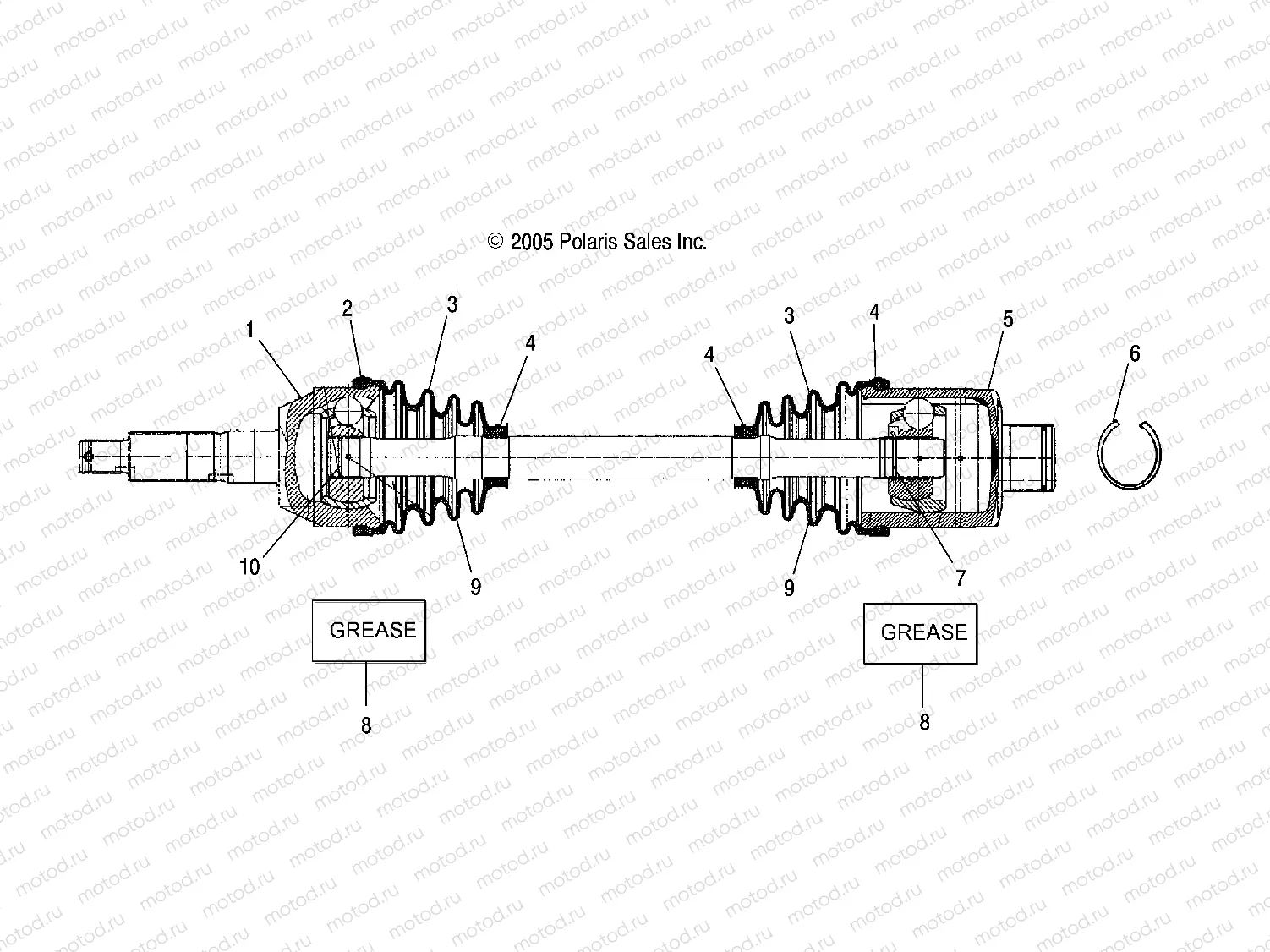 SHAFT | SHAFT, DRIVE, REAR - A07MH46AA/AZ (4999200059920005B09)