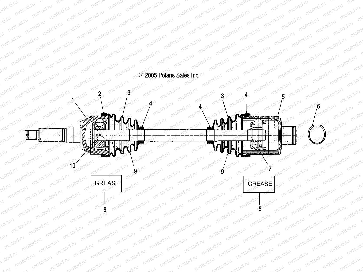 SHAFT | SHAFT, DRIVE, REAR - A07MH50FC (4999200139920013B09)