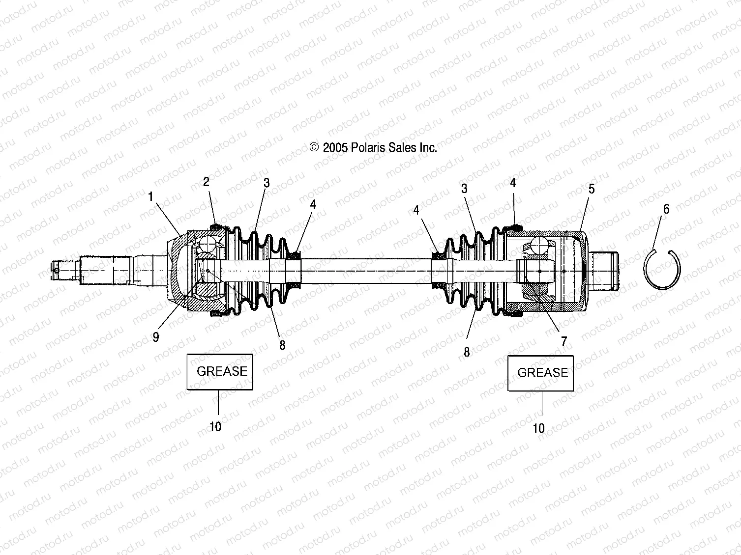 SHAFT | SHAFT, DRIVE, REAR - A07MH76AL/AQ/AX/AY/AZ/A2/MN76AF/AT/AY (4999200299920029B08)