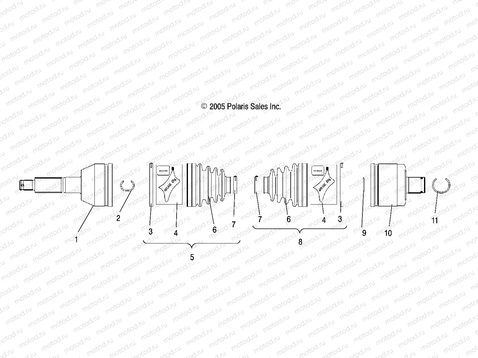 SHAFT | SHAFT, DRIVE, REAR - A07TH76AU/TN76AF/AL/AU (4999204069920406C01)